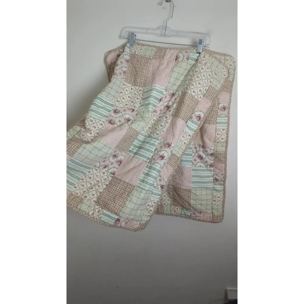 Vintage Patchwork Cottagecore Pillow Shams Shabby Chic Standard 20x26
